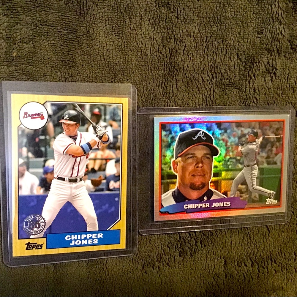 Chipper Jones 2022 Topps Series 1 (35 Anniversary)-Topps Archives Foil Braves